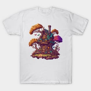 Magical Cottage In The Forest T-Shirt